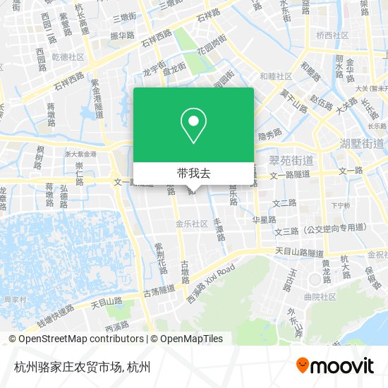 杭州骆家庄农贸市场地图