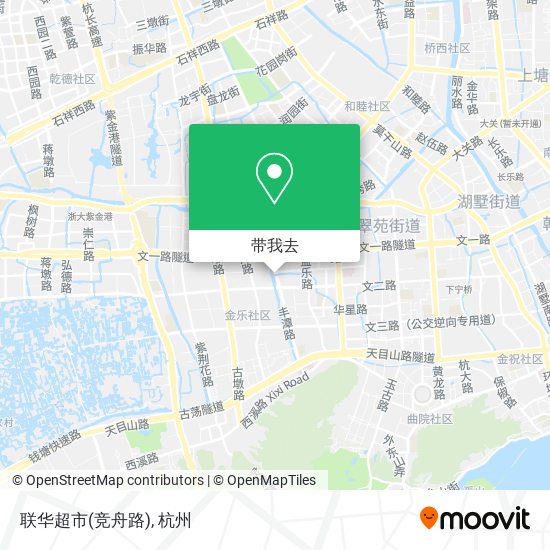 联华超市(竞舟路)地图