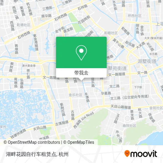 湖畔花园自行车租赁点地图