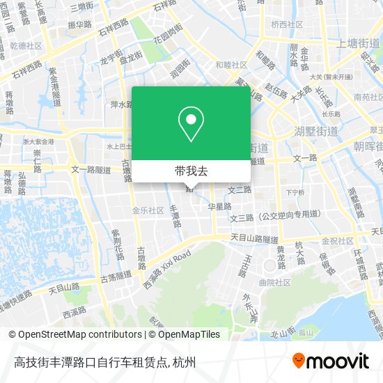 高技街丰潭路口自行车租赁点地图