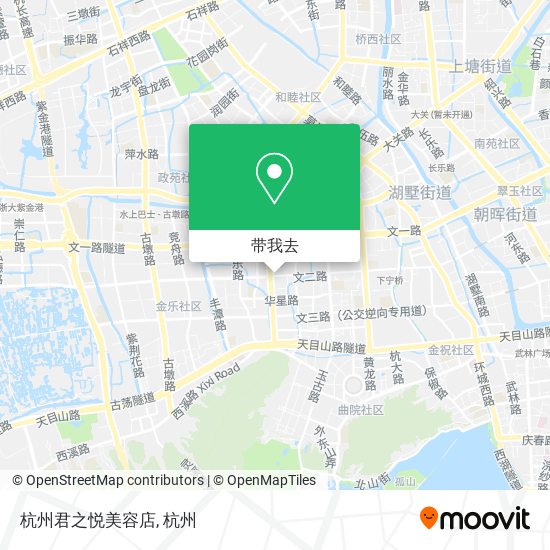 杭州君之悦美容店地图