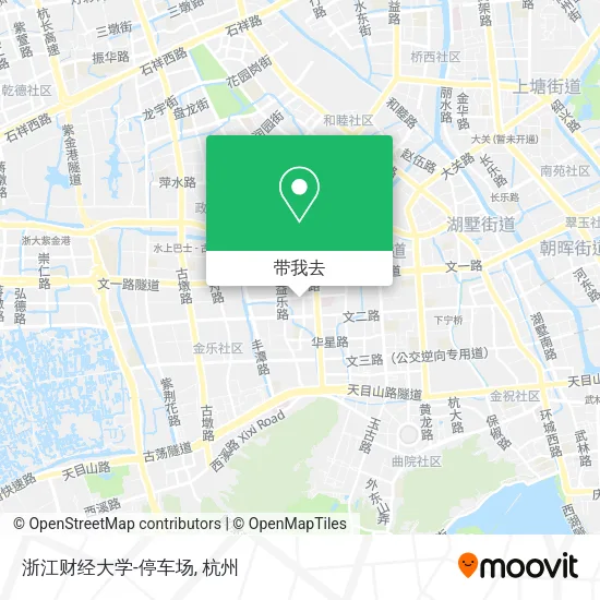 浙江财经大学-停车场地图