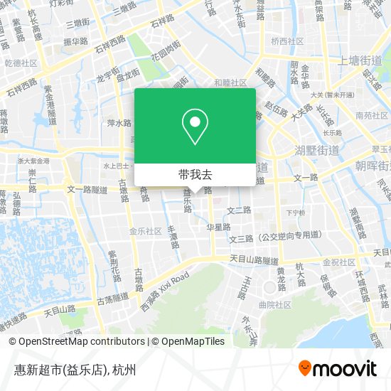 惠新超市(益乐店)地图
