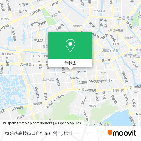 益乐路高技街口自行车租赁点地图