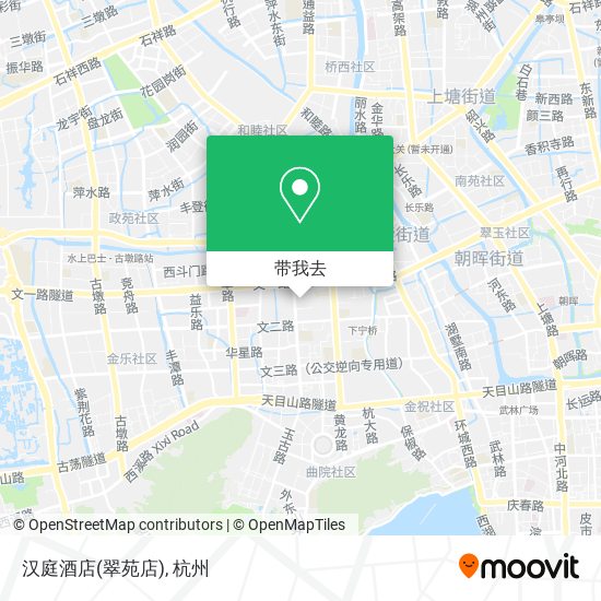 汉庭酒店(翠苑店)地图