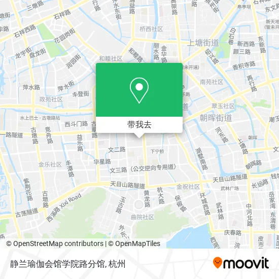 静兰瑜伽会馆学院路分馆地图