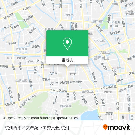 杭州西湖区文翠苑业主委员会地图
