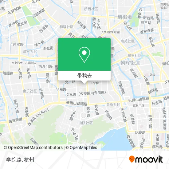 学院路地图