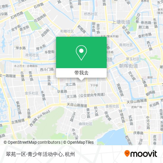 翠苑一区-青少年活动中心地图