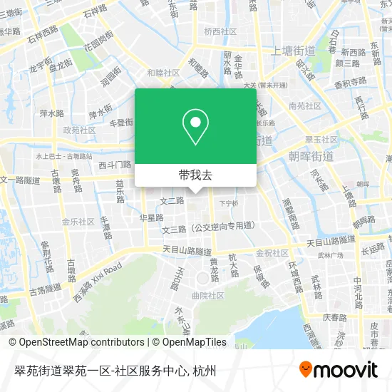 翠苑街道翠苑一区-社区服务中心地图