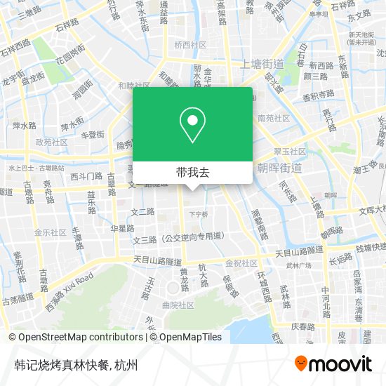 韩记烧烤真林快餐地图