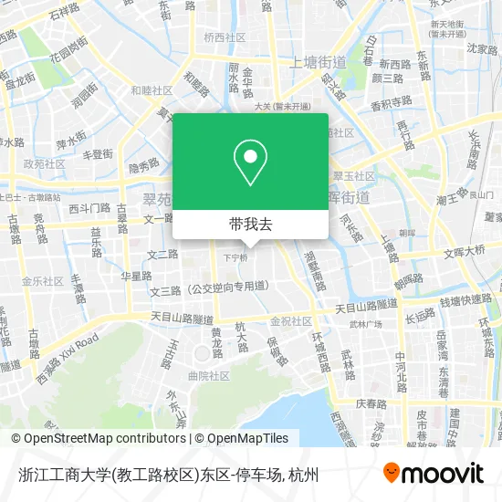 浙江工商大学(教工路校区)东区-停车场地图
