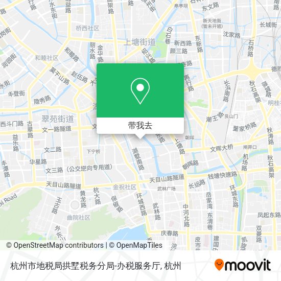 杭州市地税局拱墅税务分局-办税服务厅地图
