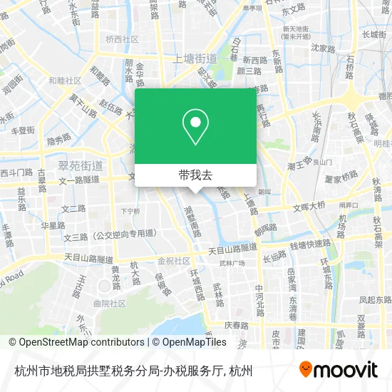 杭州市地税局拱墅税务分局-办税服务厅地图