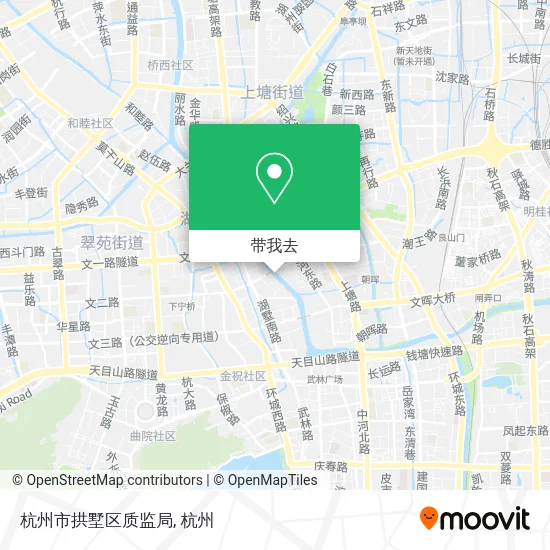 杭州市拱墅区质监局地图