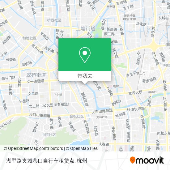 湖墅路夹城巷口自行车租赁点地图