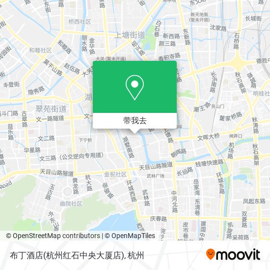 布丁酒店(杭州红石中央大厦店)地图