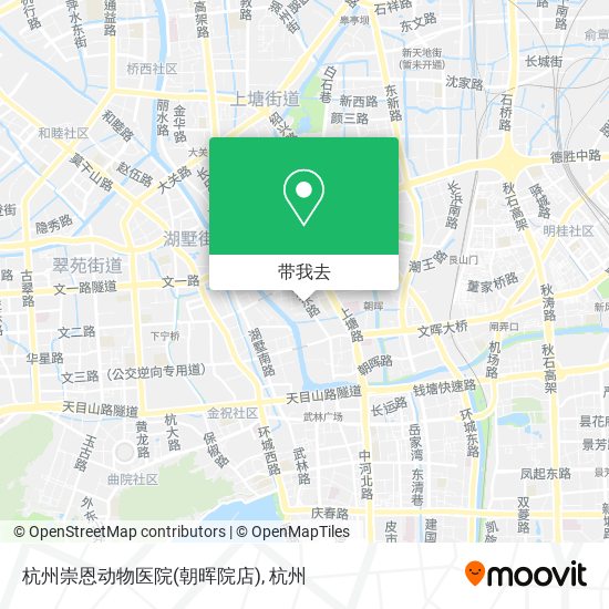 杭州崇恩动物医院(朝晖院店)地图