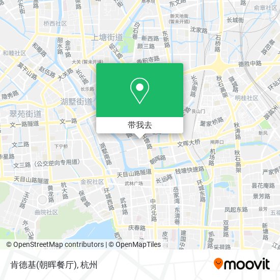 肯德基(朝晖餐厅)地图