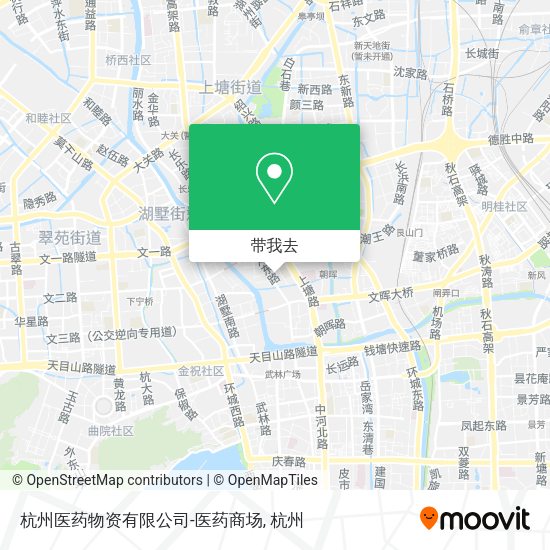 杭州医药物资有限公司-医药商场地图