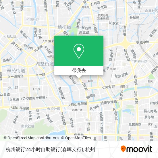 杭州银行24小时自助银行(春晖支行)地图