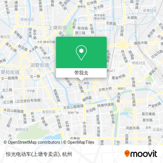 恒光电动车(上塘专卖店)地图
