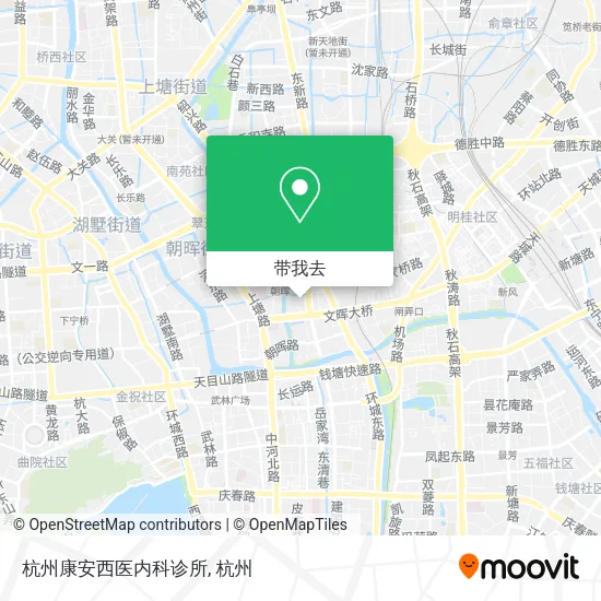 杭州康安西医内科诊所地图