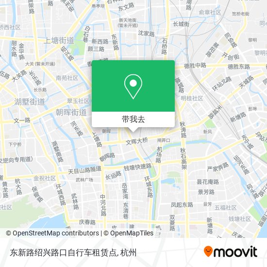 东新路绍兴路口自行车租赁点地图