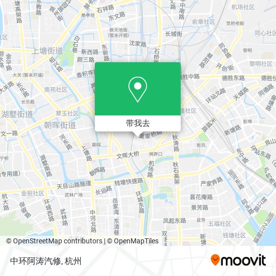 中环阿涛汽修地图