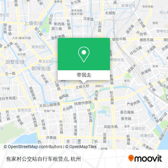 焦家村公交站自行车租赁点地图