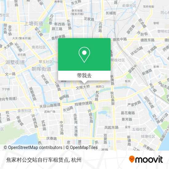 焦家村公交站自行车租赁点地图
