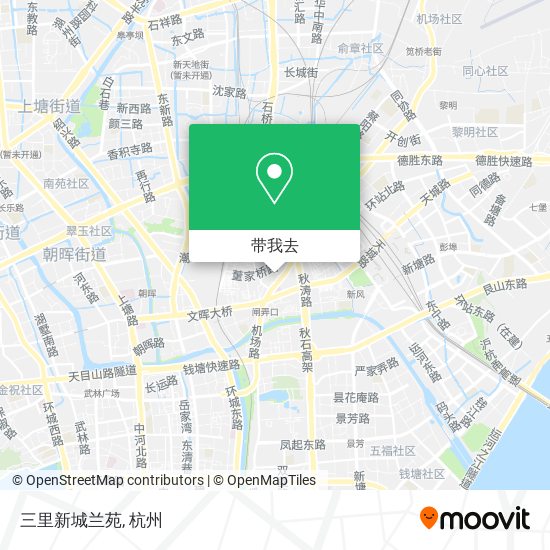 三里新城兰苑地图