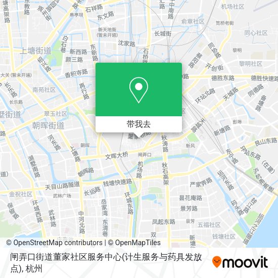 闸弄口街道董家社区服务中心(计生服务与药具发放点)地图