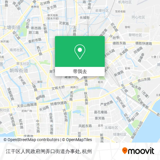 江干区人民政府闸弄口街道办事处地图