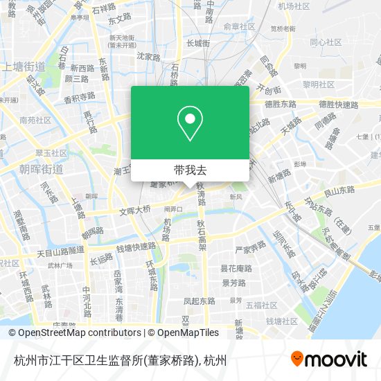 杭州市江干区卫生监督所(董家桥路)地图