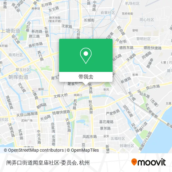 闸弄口街道闻皇庙社区-委员会地图