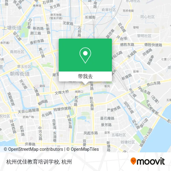 杭州优佳教育培训学校地图