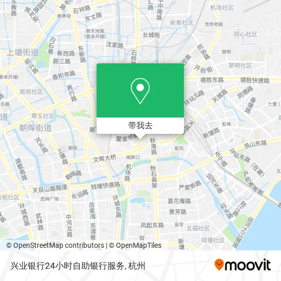 兴业银行24小时自助银行服务地图