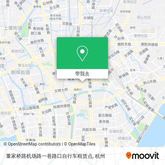 董家桥路机场路一巷路口自行车租赁点地图