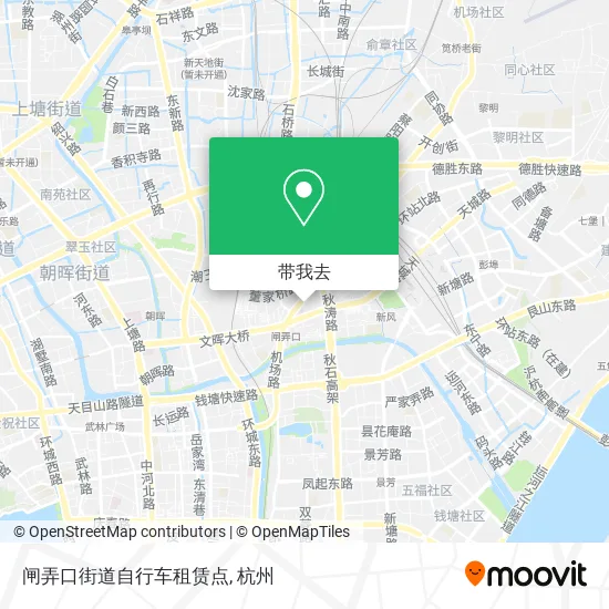 闸弄口街道自行车租赁点地图