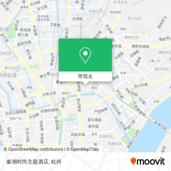 秦潮时尚主题酒店地图