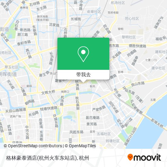 格林豪泰酒店(杭州火车东站店)地图