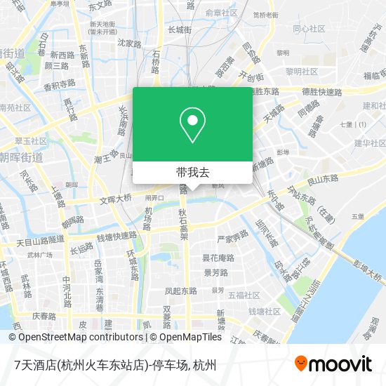 7天酒店(杭州火车东站店)-停车场地图