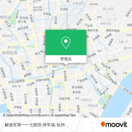 解放军第一一七医院-停车场地图