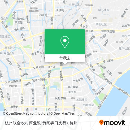 杭州联合农村商业银行(闸弄口支行)地图