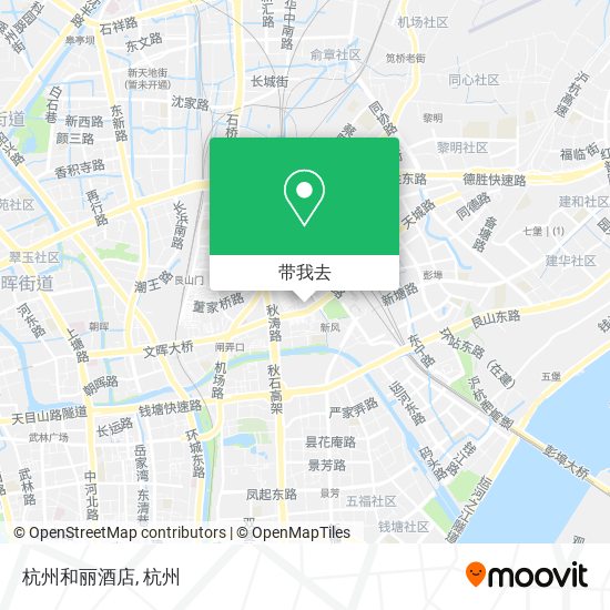 杭州和丽酒店地图