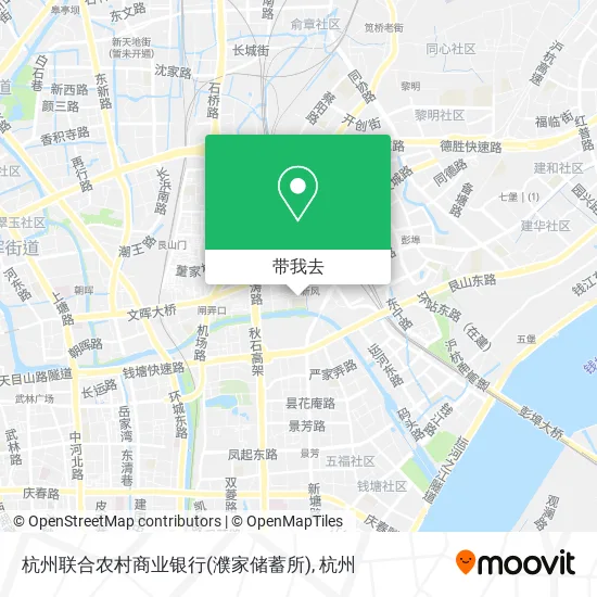 杭州联合农村商业银行(濮家储蓄所)地图