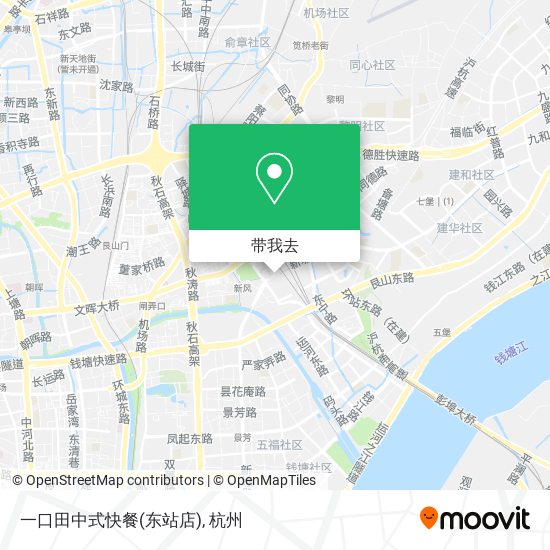 一口田中式快餐(东站店)地图