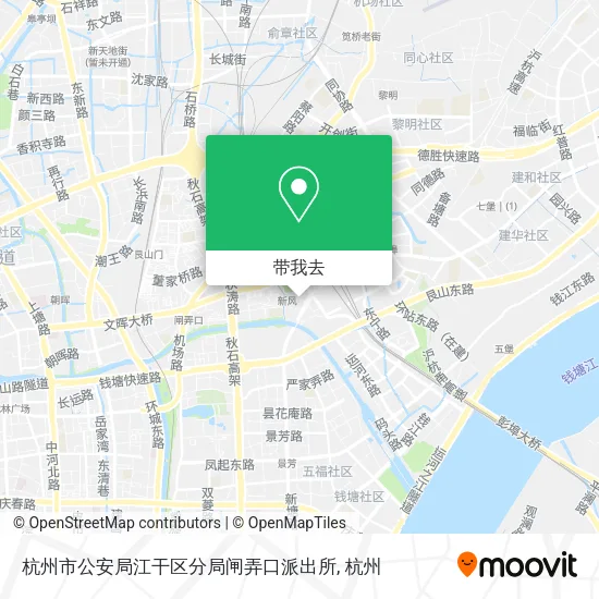 杭州市公安局江干区分局闸弄口派出所地图
