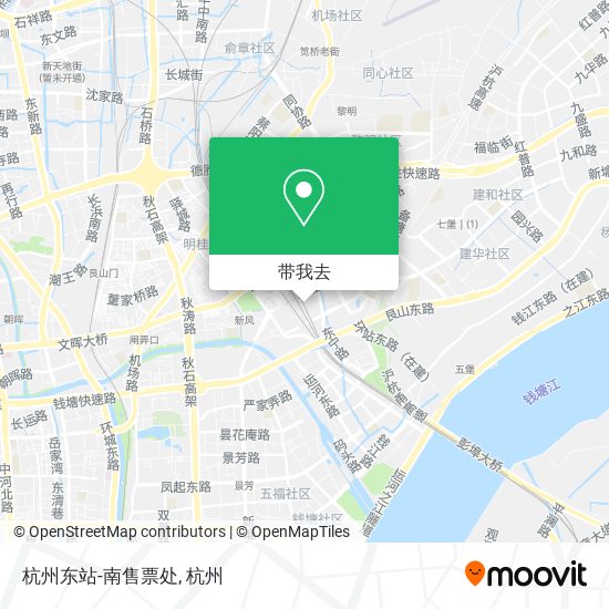 杭州东站-南售票处地图